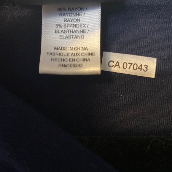 Bobeau navy blue rayon top/ sweater size S - Picture 4 of 4